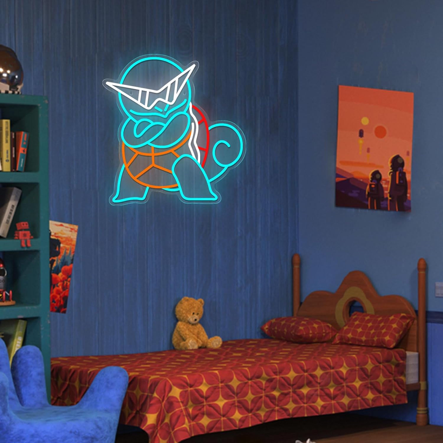 Letreiro Neon LED Pokemon Squi - Decor Lighting Fans avaliação e preço
