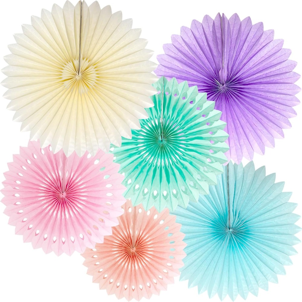 Leques de papel arco-íris past - Decor Lighting Fans avaliação e preço