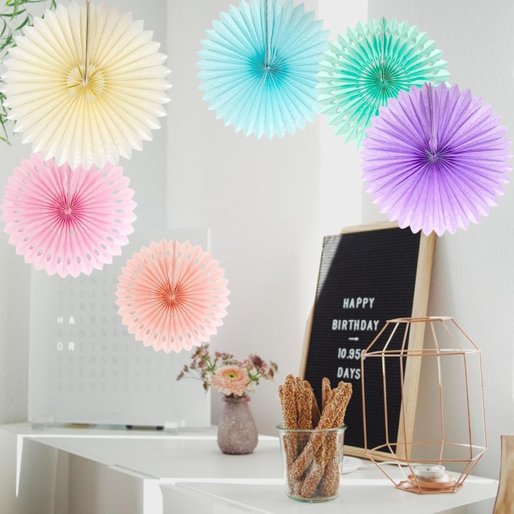 Leques de papel arco-íris past - Decor Lighting Fans avaliação e preço