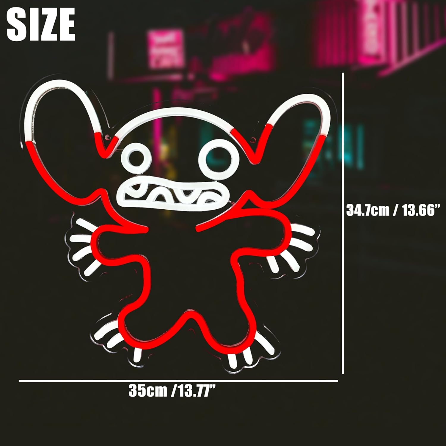 Letreiro Neon LED Stitch, Luz  - Decor Lighting Fans avaliação e preço