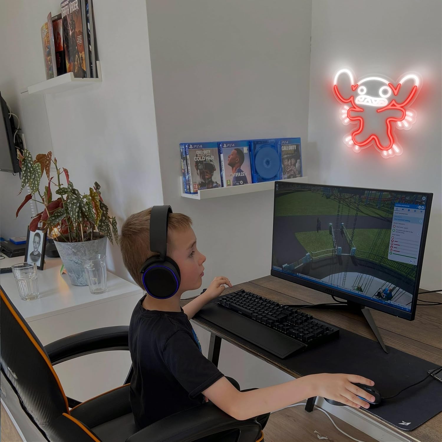 Letreiro Neon LED Stitch, Luz  - Decor Lighting Fans avaliação e preço