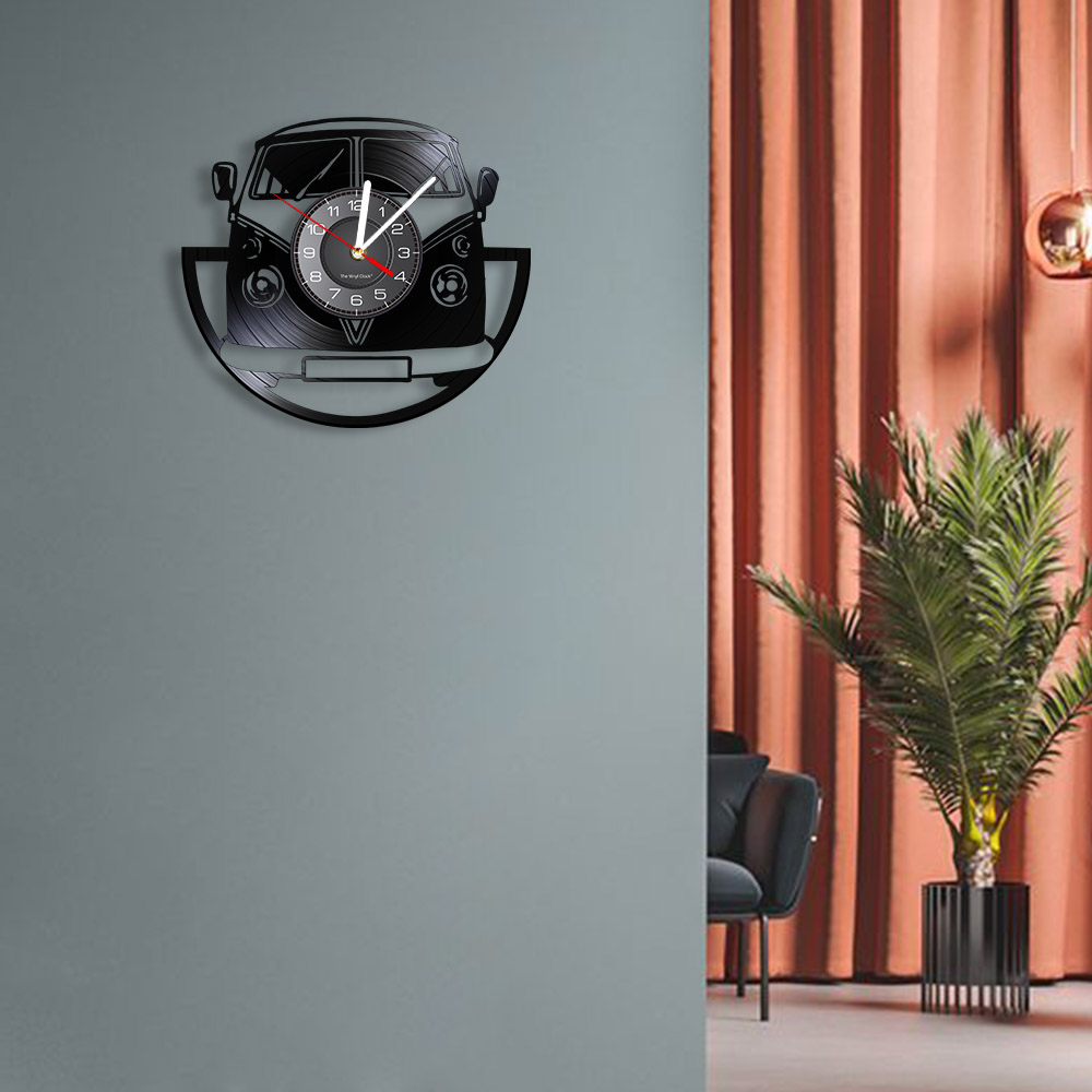 Minibus relógio de parede vint - Lighting Home Decor Wall Clocks avaliação e preço