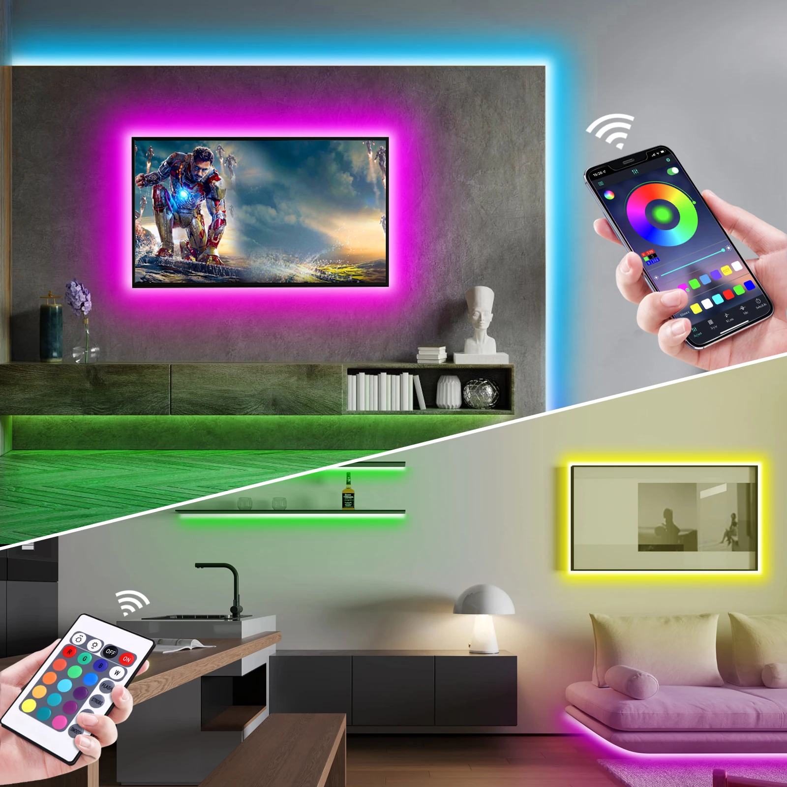 1-5m rgb led neon luz de tira  - Lighting Decoration For Home avaliação e preço